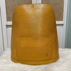 (MT75) Authenticated Vintage Louis Vuitton Epi Gobelin Backpack